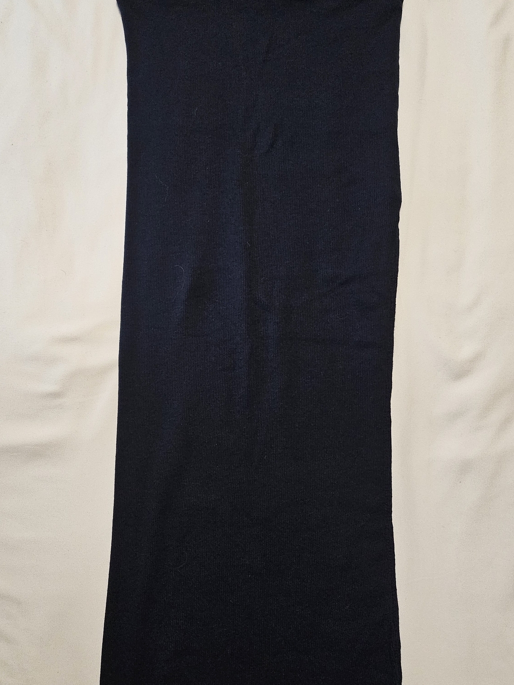 Cotton Citizen Melbourne Midi Chic Ribbed Minimalist Navy High Slit Skirt - Picture 2 of 6